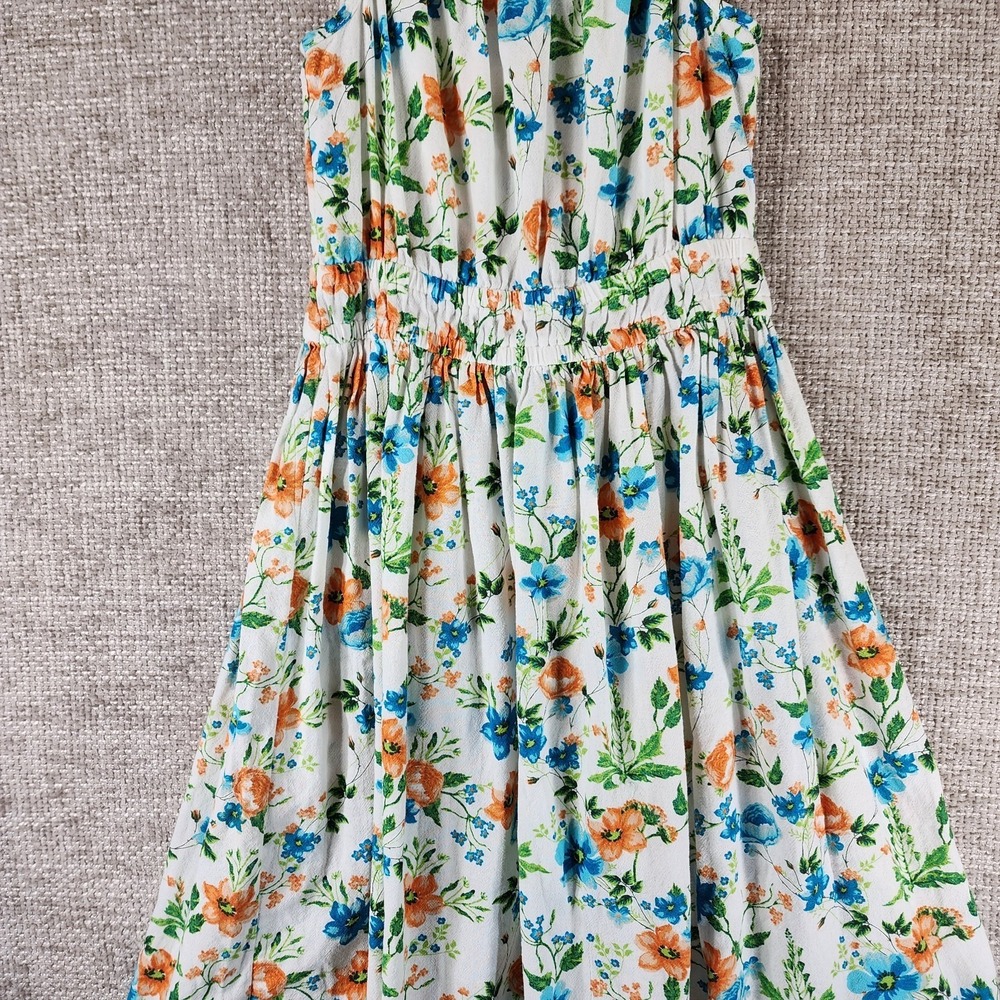 Peyton & Parker Girls Floral Midi Dress Ruffle Strap Size M (10-12) 100% Cotton - Picture 10 of 11